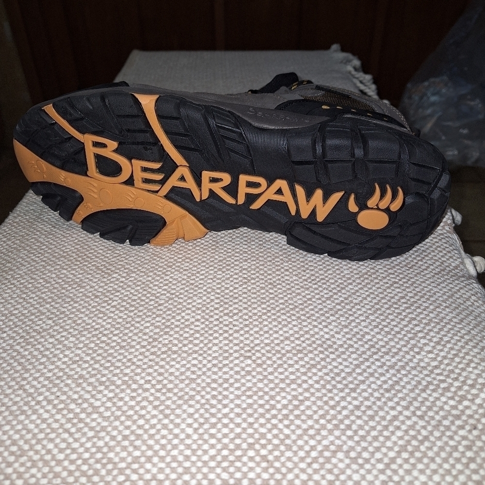 A pair of BearPaw grey hiking boots in a men's size 13. They're new without box. - Picture 6 of 12